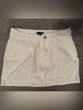 PrettyLittleThing White Mini Skirt